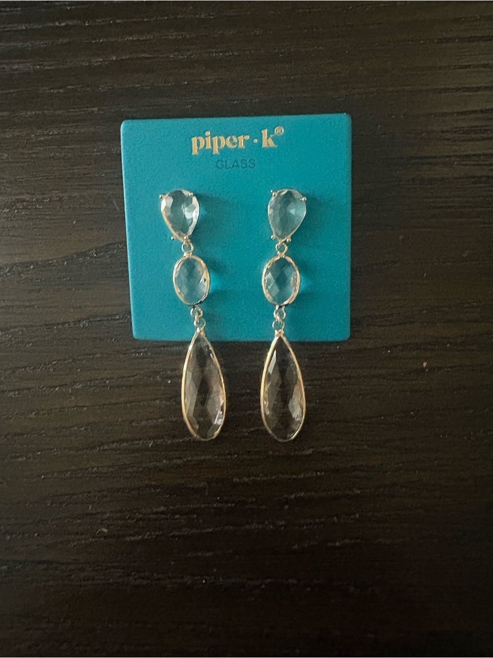 NEW Piper K Teardrop Drop Earrings